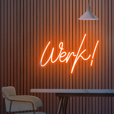 Werk Neon Sign Word Led Light