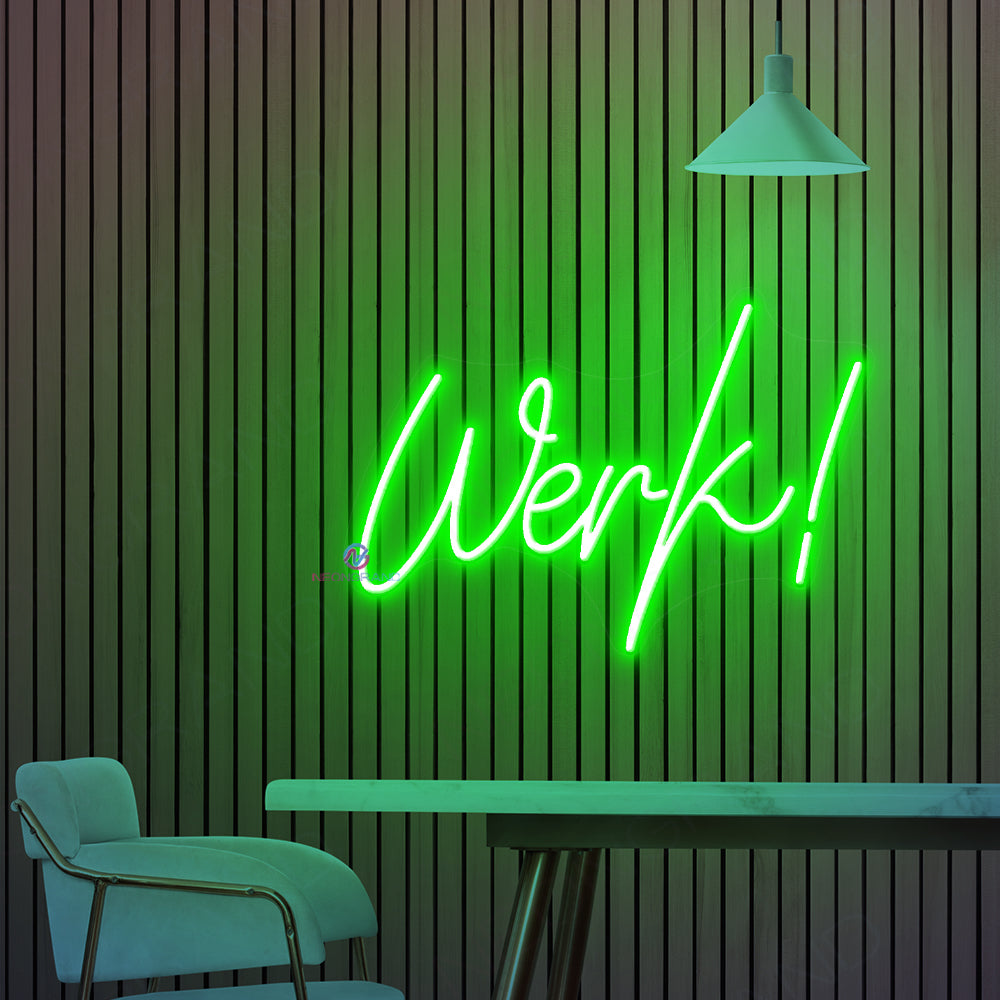Werk Neon Sign Word Led Light