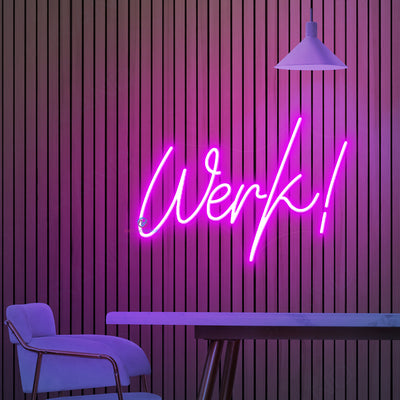 Werk Neon Sign Word Led Light