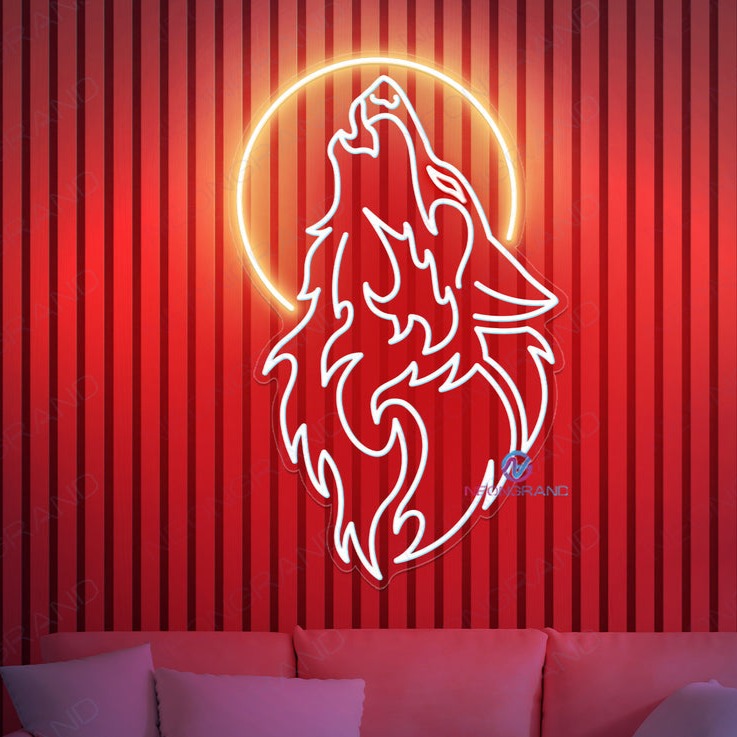 Wolf Neon Sign Cool Led Light