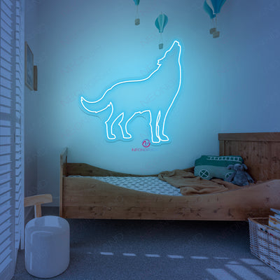 Neon Wolf Sign Cool LED Light For Man Cave