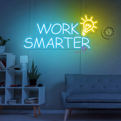 Work Smarter Neon Sign Business Led Light