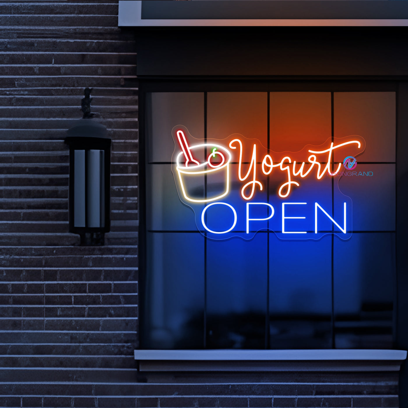 Yogurt Open Neon Sign Ice Cream Led Light