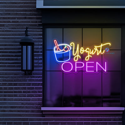 Yogurt Open Neon Sign Ice Cream Led Light