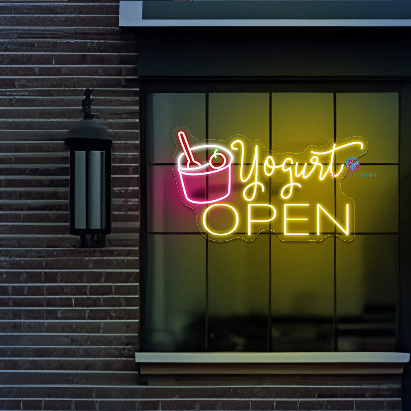 Yogurt Open Neon Sign Ice Cream Led Light