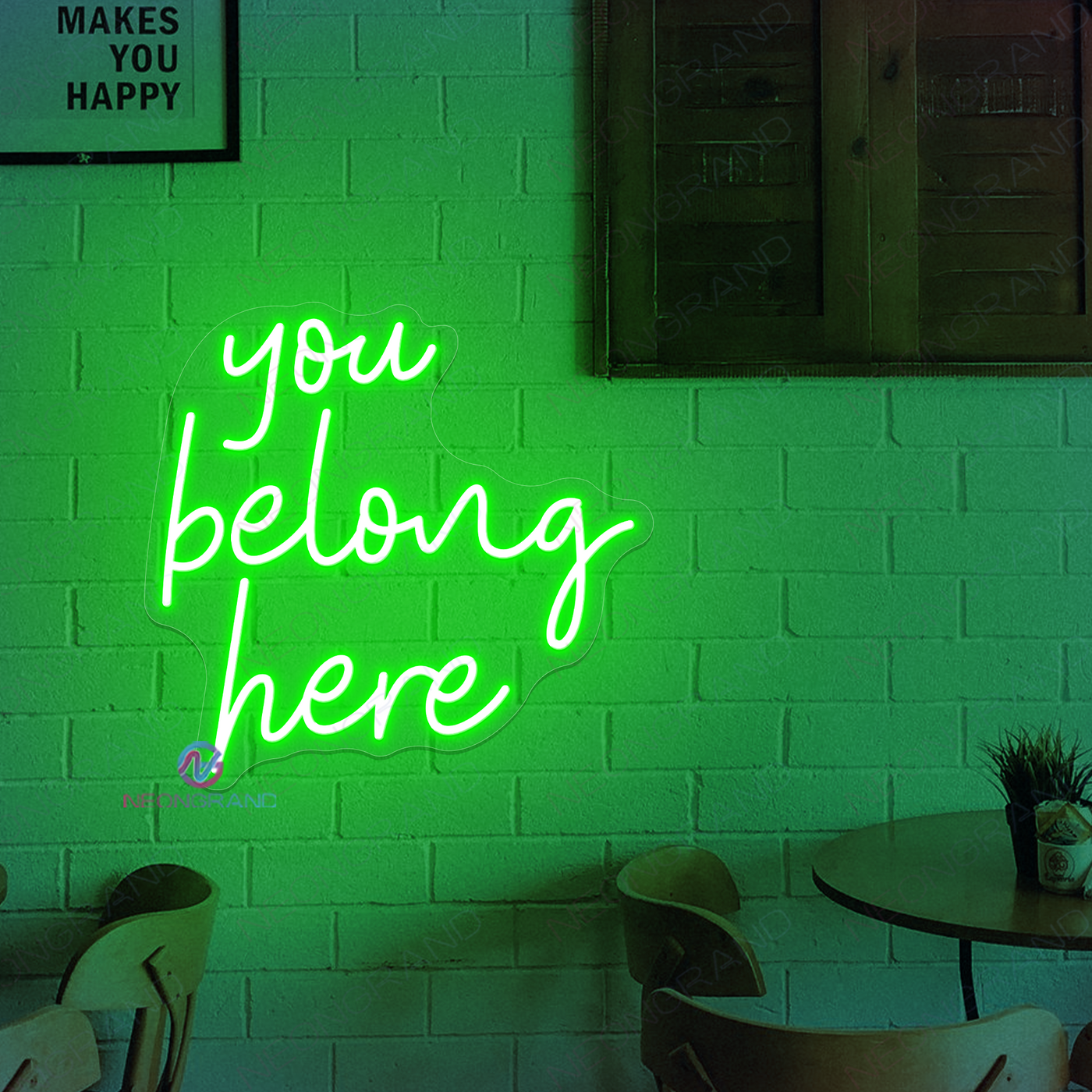 You Belong Here Neon Sign LED Word Lights