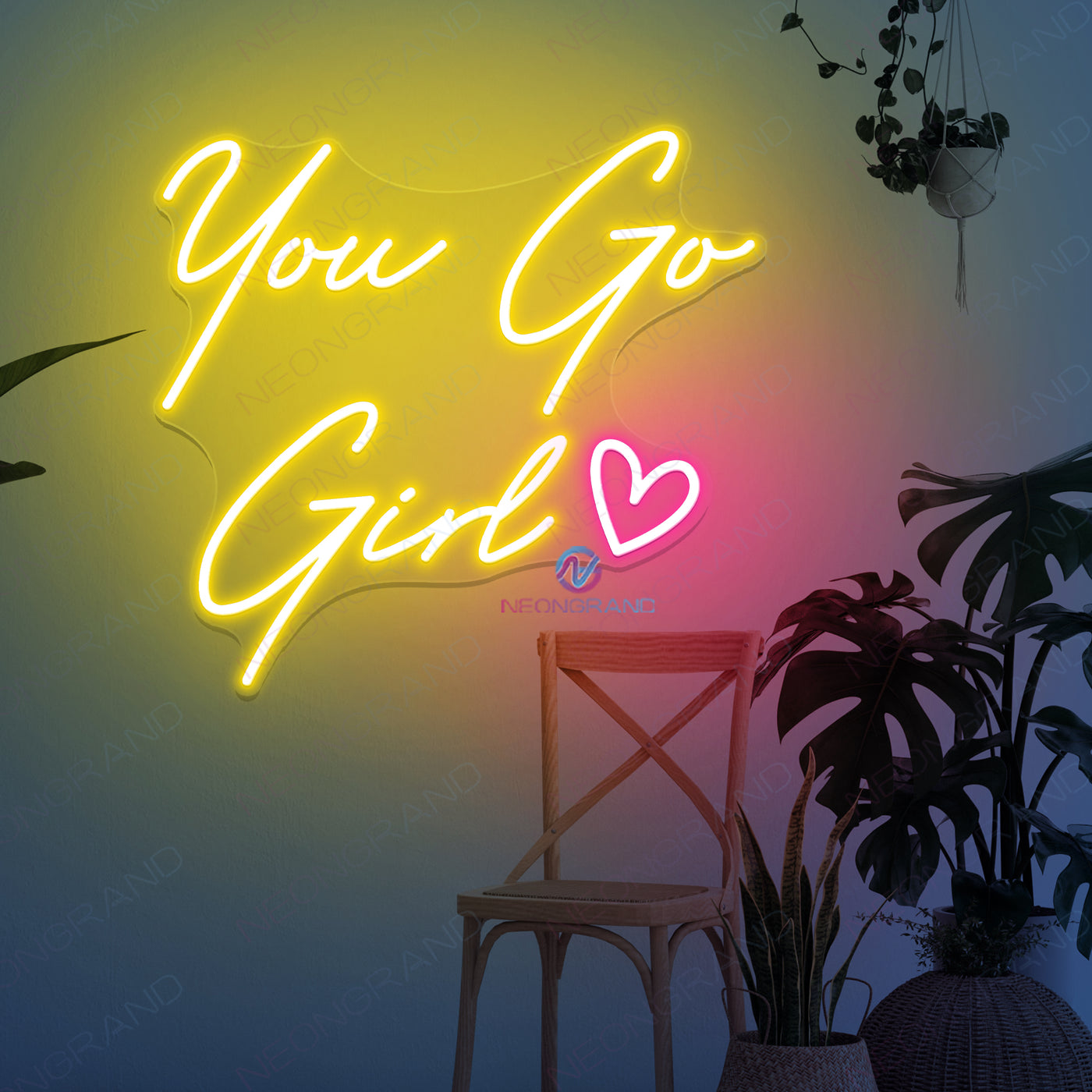 You Go Girl Neon Sign Word Led Light