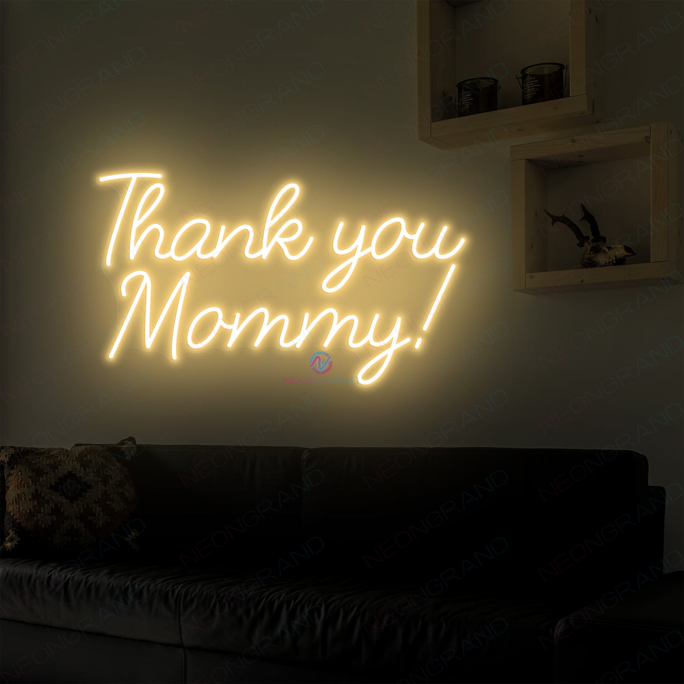 Thank you Mommy Neon Mom Sign Led Light