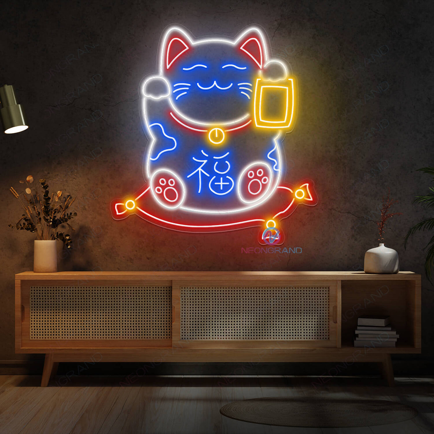 Lucky Cat Neon Sign Japanese Led Light 1
