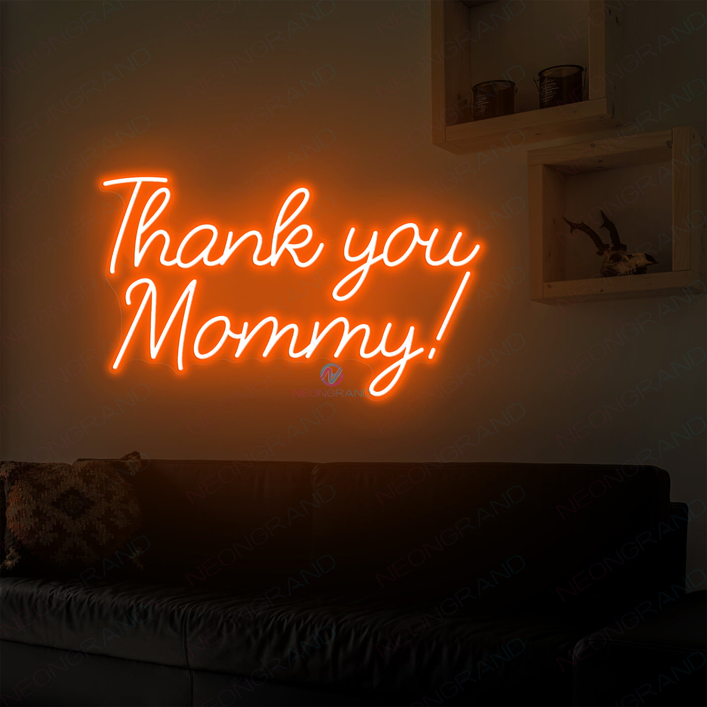 Thank you Mommy Neon Mom Sign Led Light