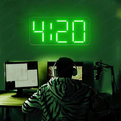 420 Neon Sign Marijuana Cannabis Led Light green