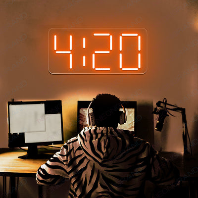 420 Neon Sign Marijuana Cannabis Led Light orange