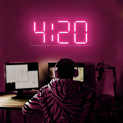 420 Neon Sign Marijuana Cannabis Led Light pink