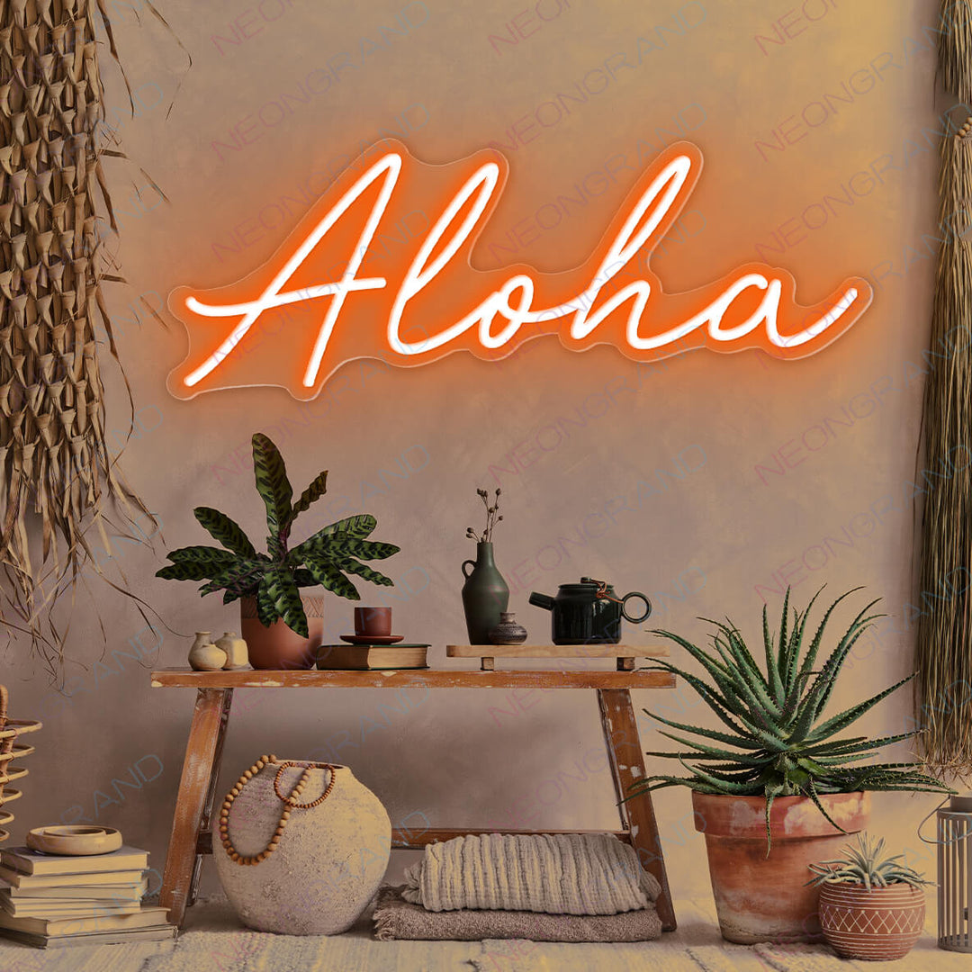 Aloha Neon Sign Led Light