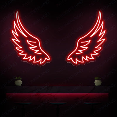 Angel Wings Neon Sign Led Light Bar Neon Signs Red