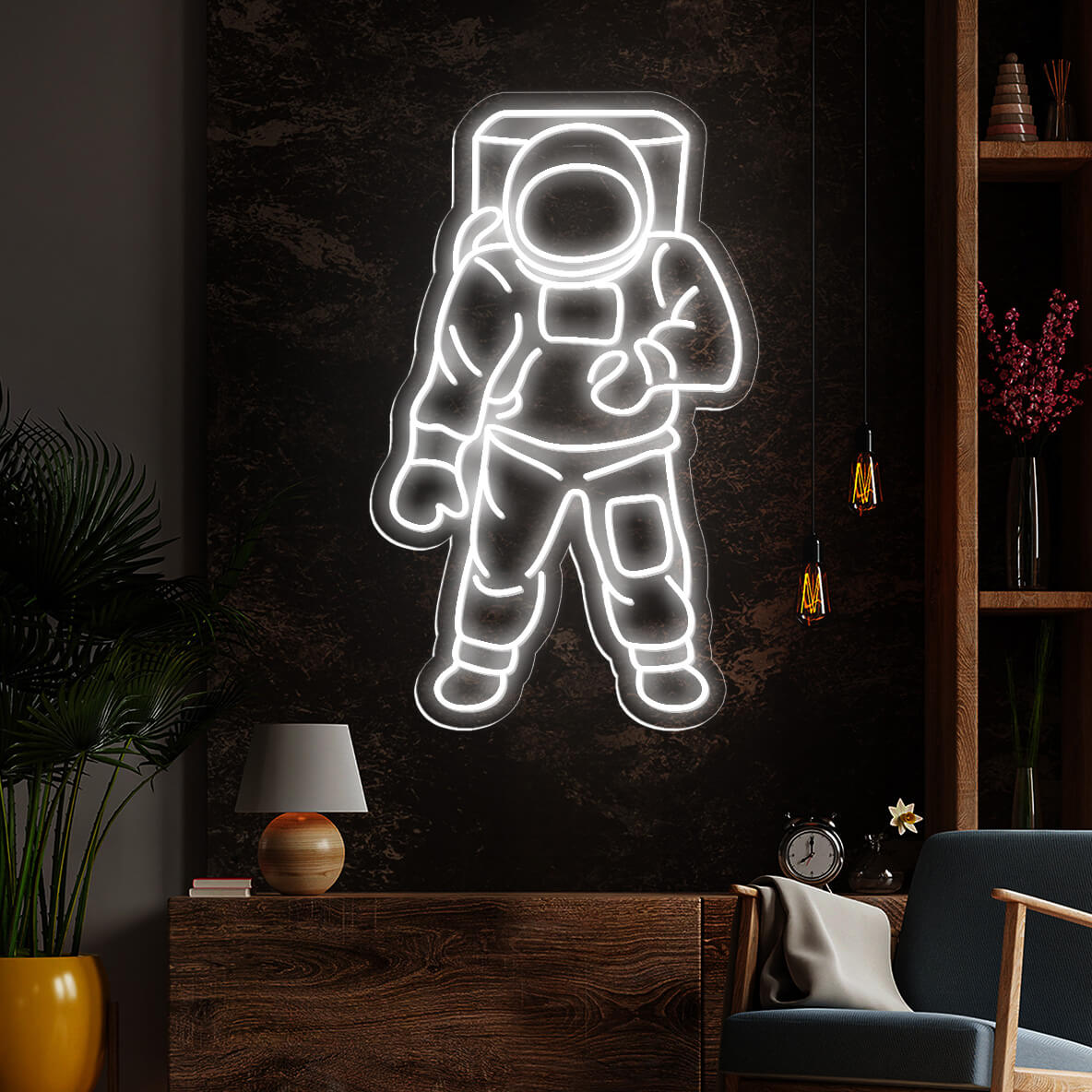 Astronaut Neon Sign Spaceman Led Light - NeonGrand