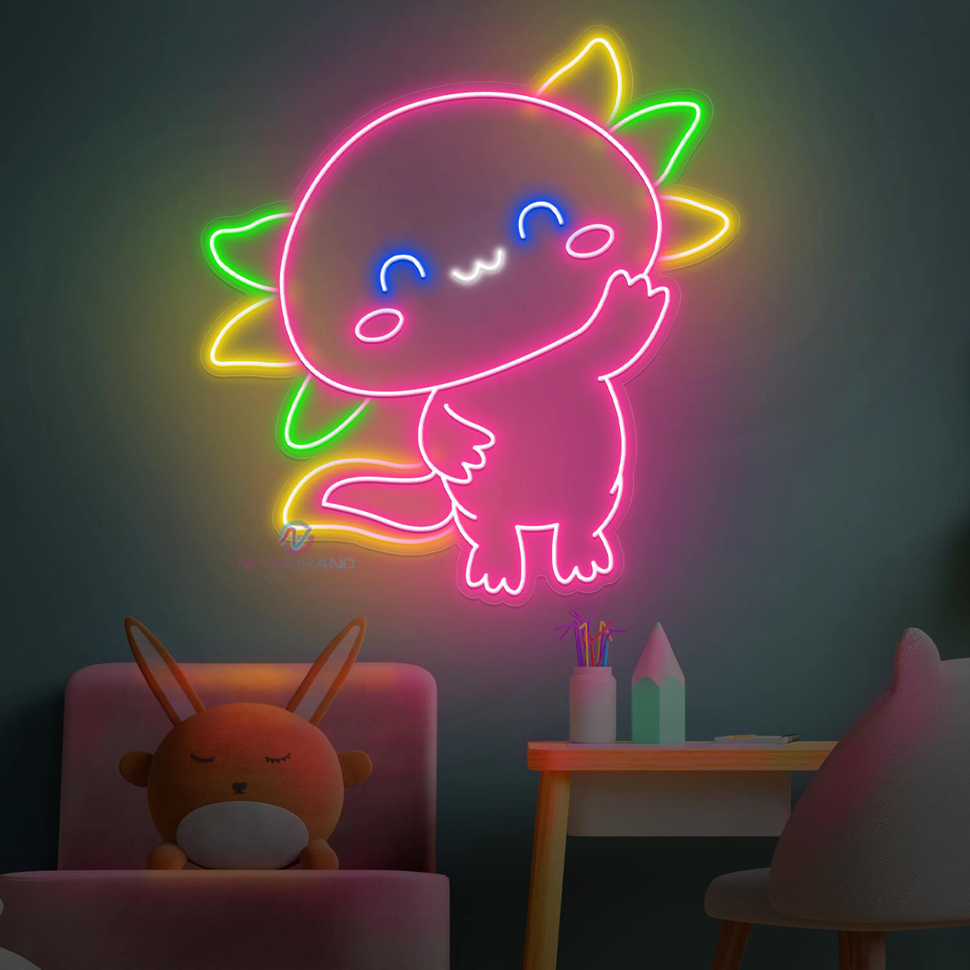Axolotl Neon Sign Salamander Cute Axolotl Led Light NeonGrand axolotl-neon-sign-salamander-cute-axolotl-led-light-neongrand