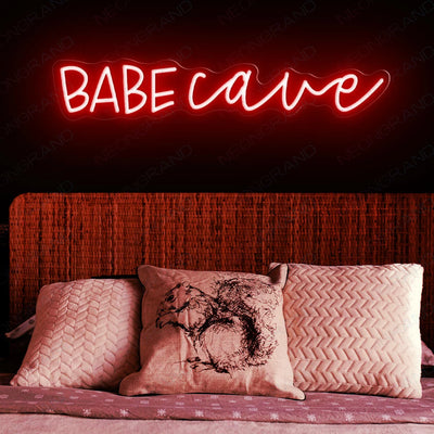 Babe Cave Neon Sign Bar Led Light red