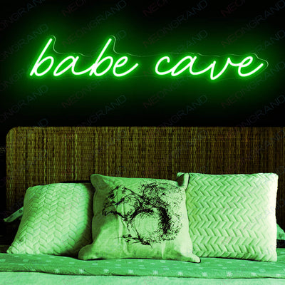 Babe Cave Neon Sign Led Light green
