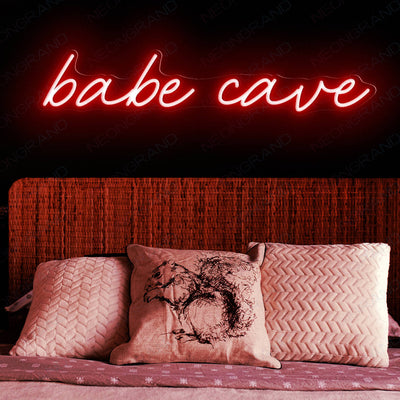 Babe Cave Neon Sign Led Light red