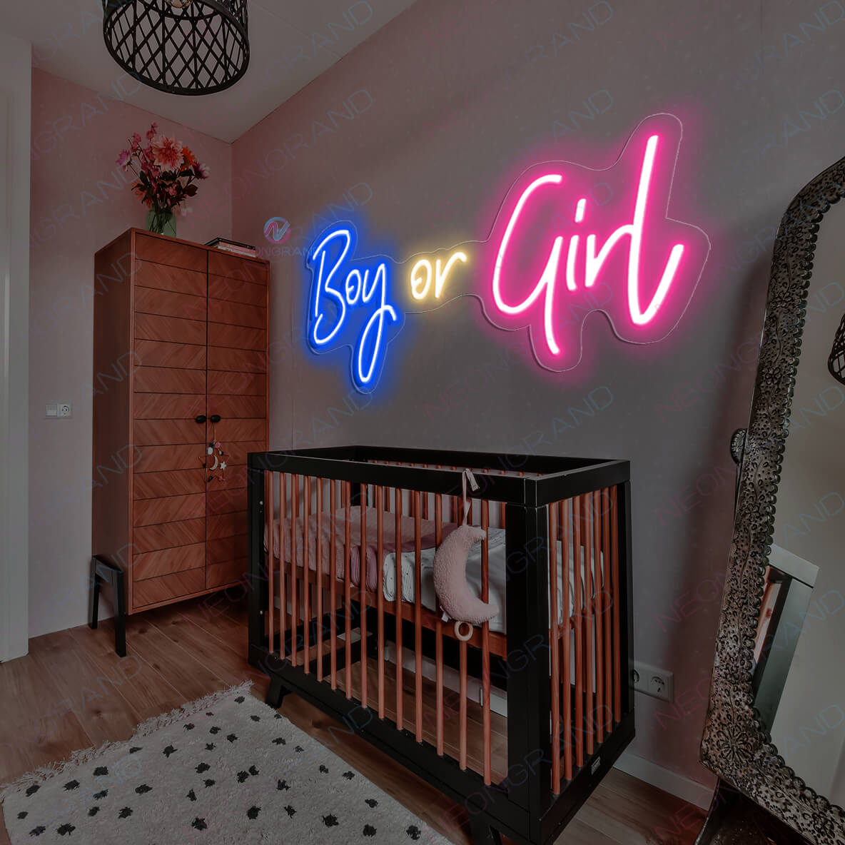 Baby Girl Neon Sign Gender Reveal Baby Led Light 3