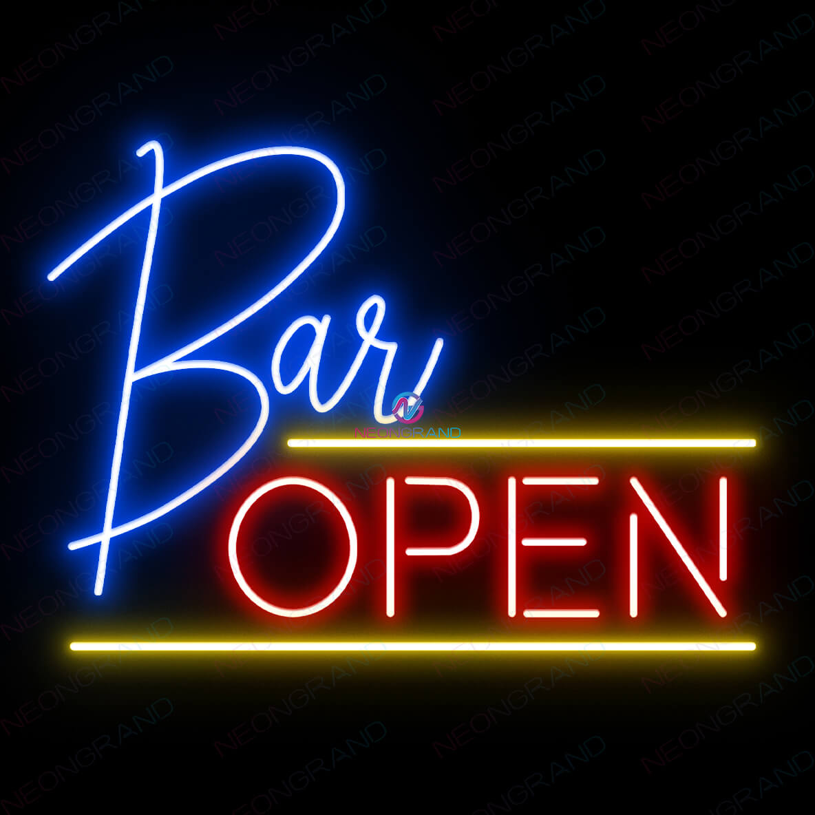 Bar Open Neon Sign Led Light Neon Signs For A Bar blue wm