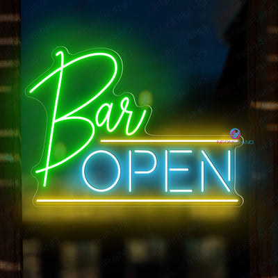 Bar Open Neon Sign Led Light Neon Signs For A Bar green wm