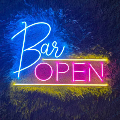Bar Open Neon Sign Led Light Neon Signs For A Bar wm pink1