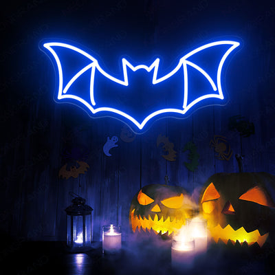 Bat Neon Sign Halloween Neon Sign Led Light blue