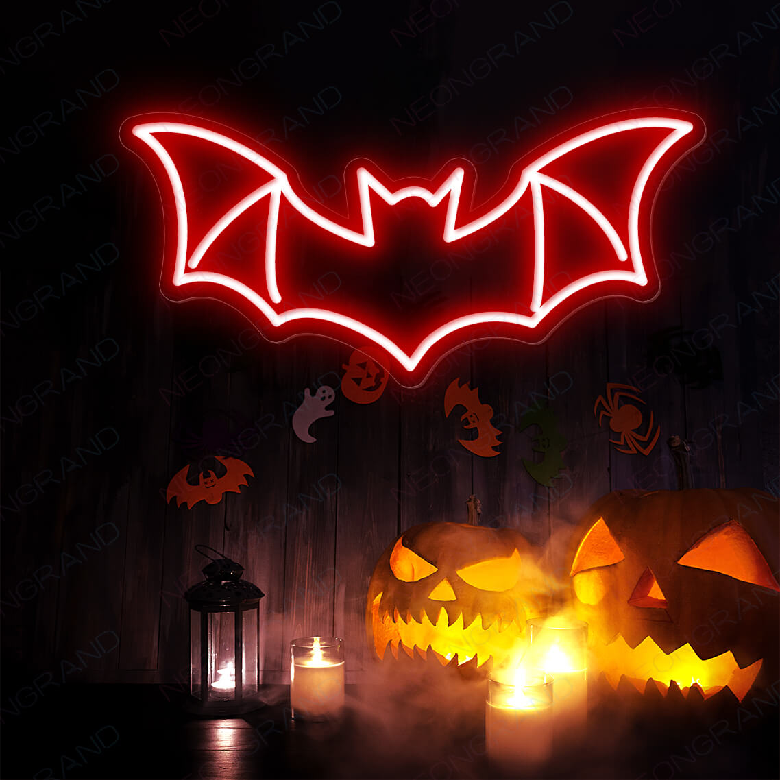 Bat Neon Sign Halloween Neon Sign Led Light red