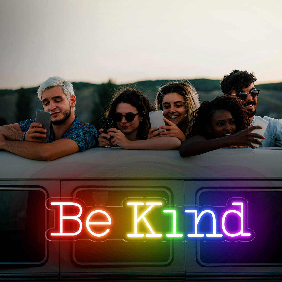 Be Kind Neon Sign Led Light LGBT 3