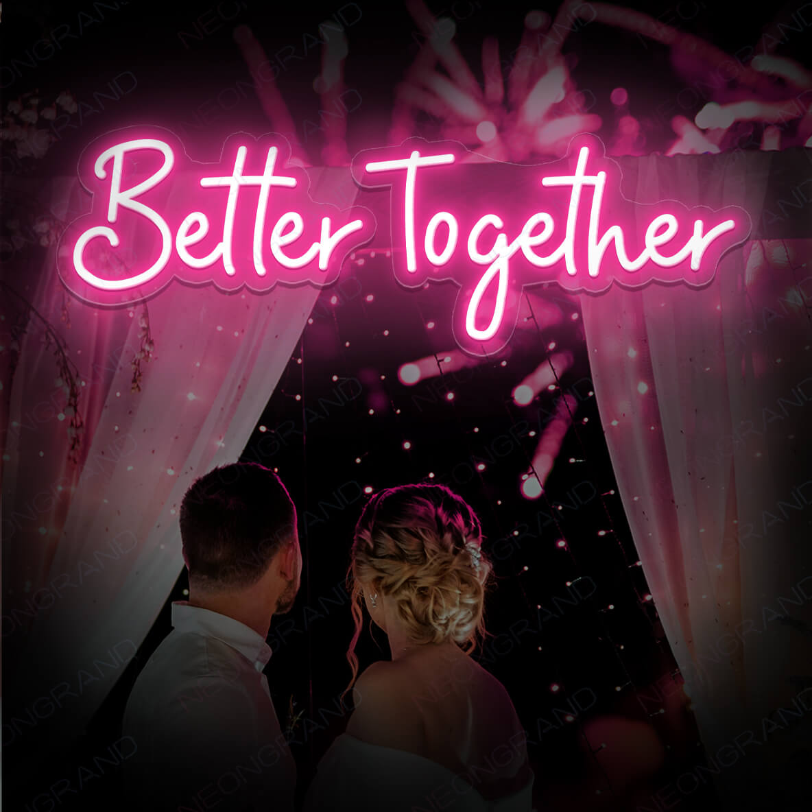 Better Together Neon Sign Led Light Pink