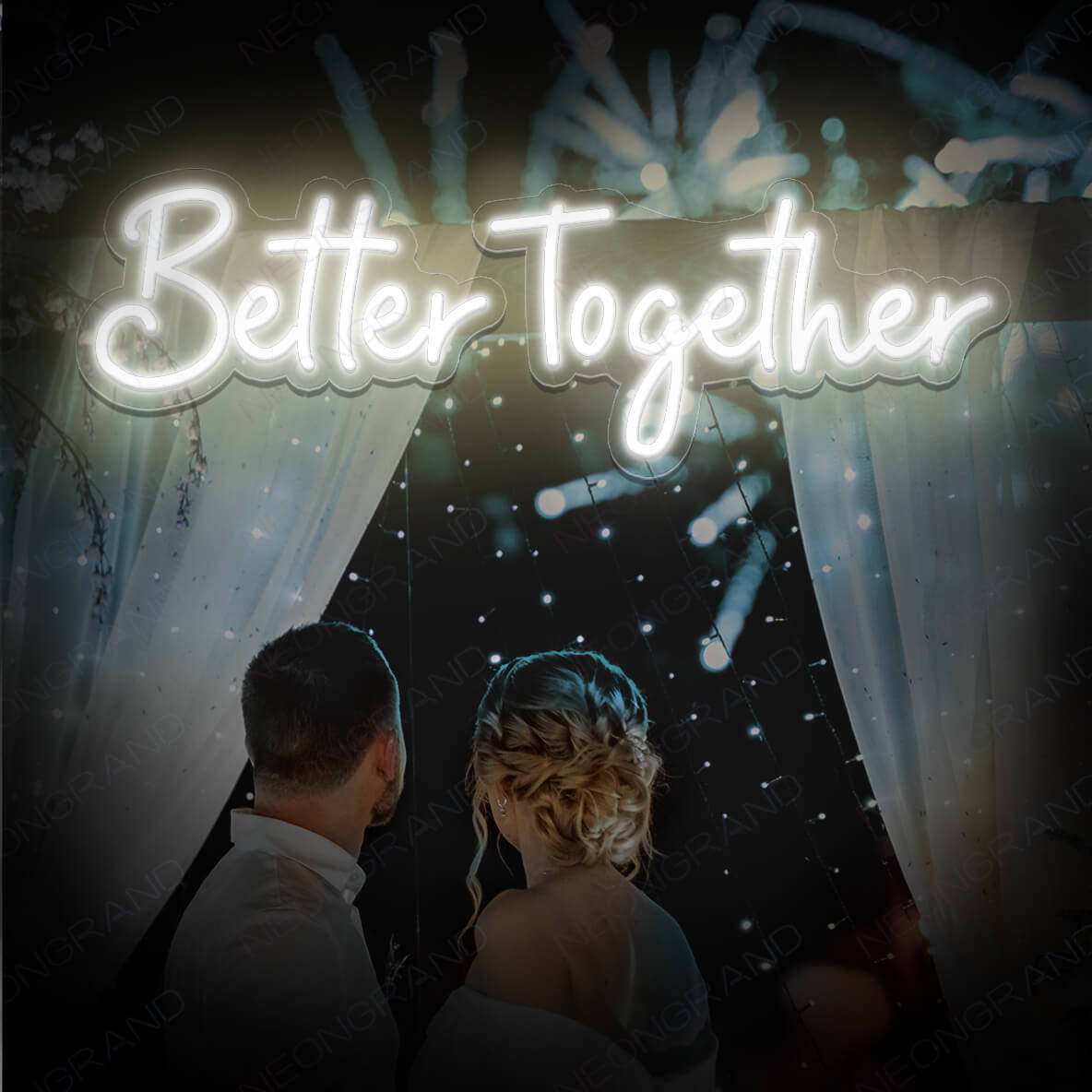 Better Together Neon Sign Led Light White