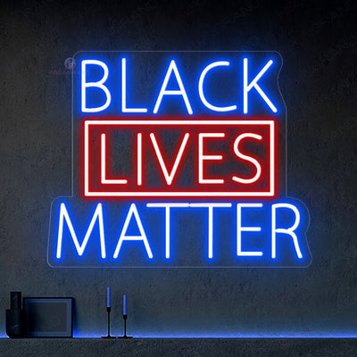 Black Lives Matter Neon Sign Light Up Led Sign blue