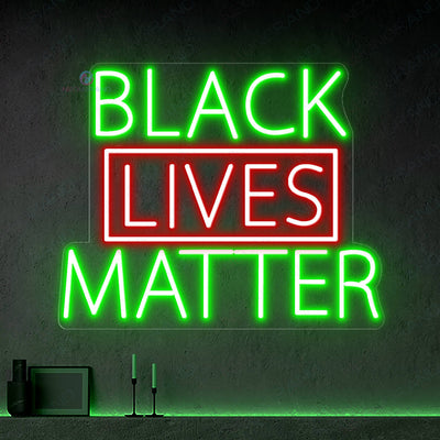 Black Lives Matter Neon Sign Light Up Led Sign green