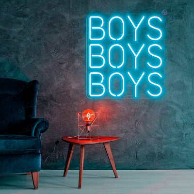 Boys Neon Sign Boys Boys Boys Led Light ligth blue