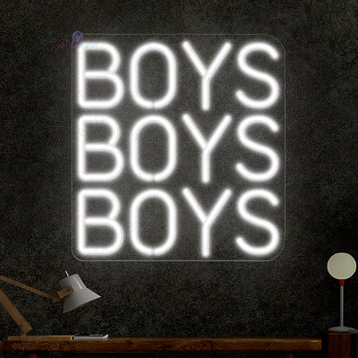 Boys Neon Sign Boys Boys Boys Led Light white