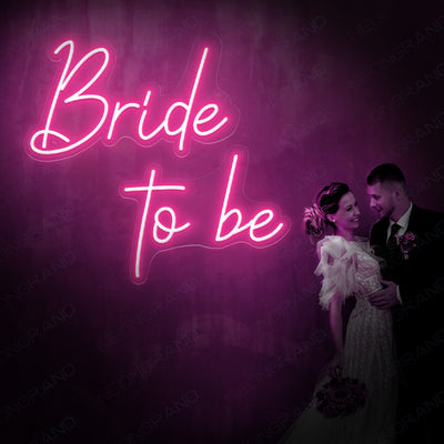 Bride To Be Neon Sign Love Wedding Led Light Pink