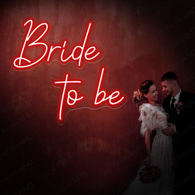 Bride To Be Neon Sign Love Wedding Led Light Red