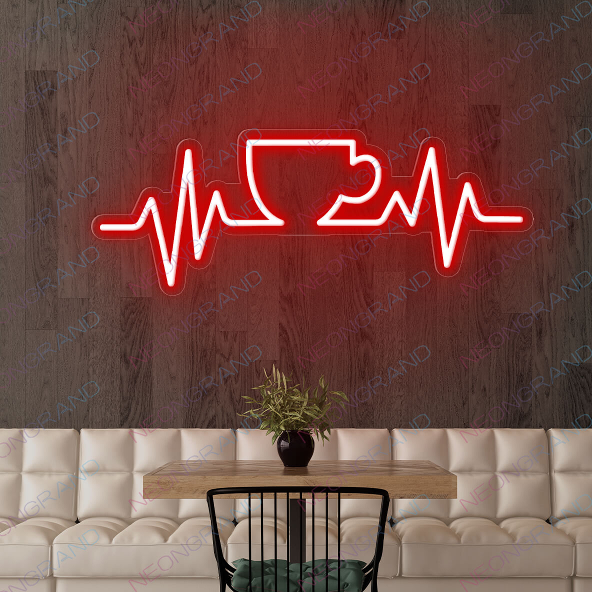Cafe Neon Sign Light Up Coffee Led Sign Red
