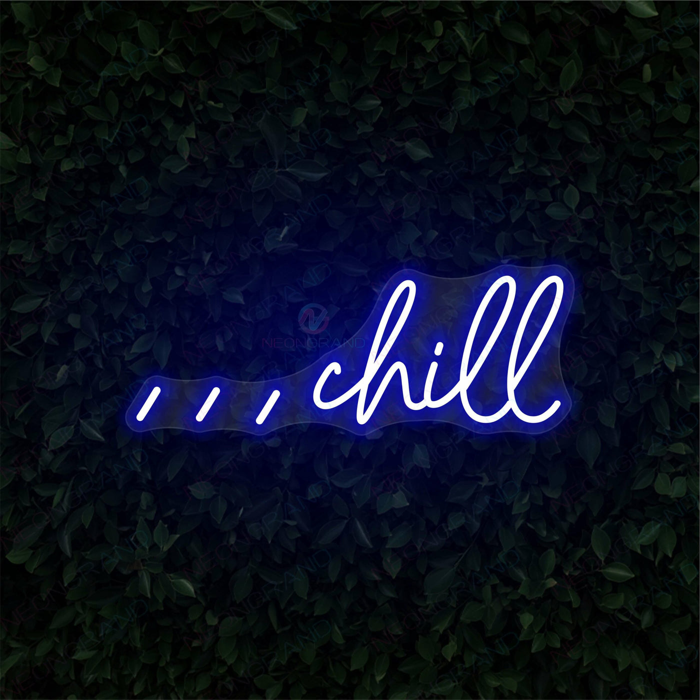 Chill Neon Sign Chill Vibe Led Light BLUE