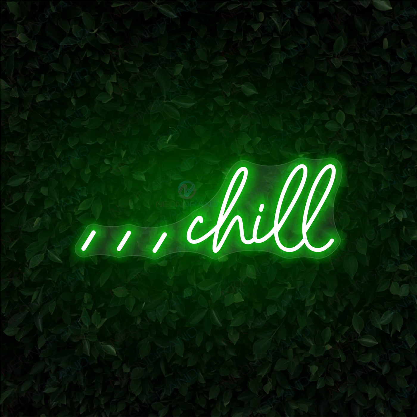 Chill Neon Sign Chill Vibe Led Light GREEN