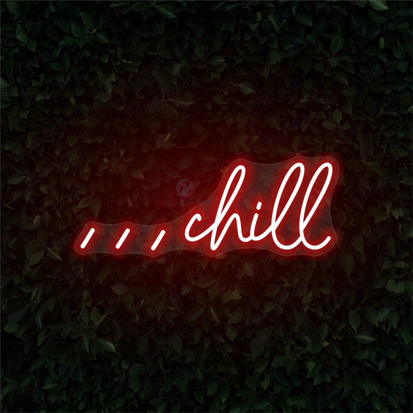 Chill Neon Sign Chill Vibe Led Light RED