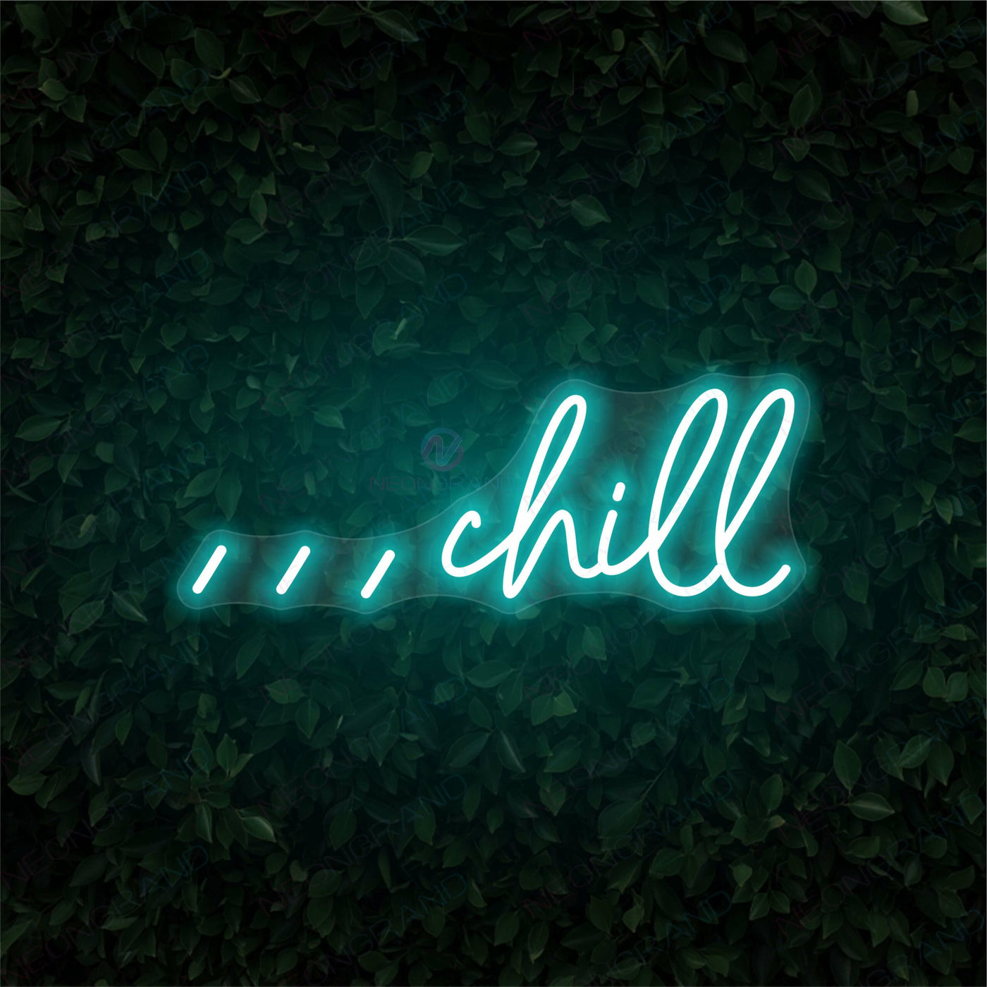Chill Neon Sign Chill Vibe Led Light SkyBlue