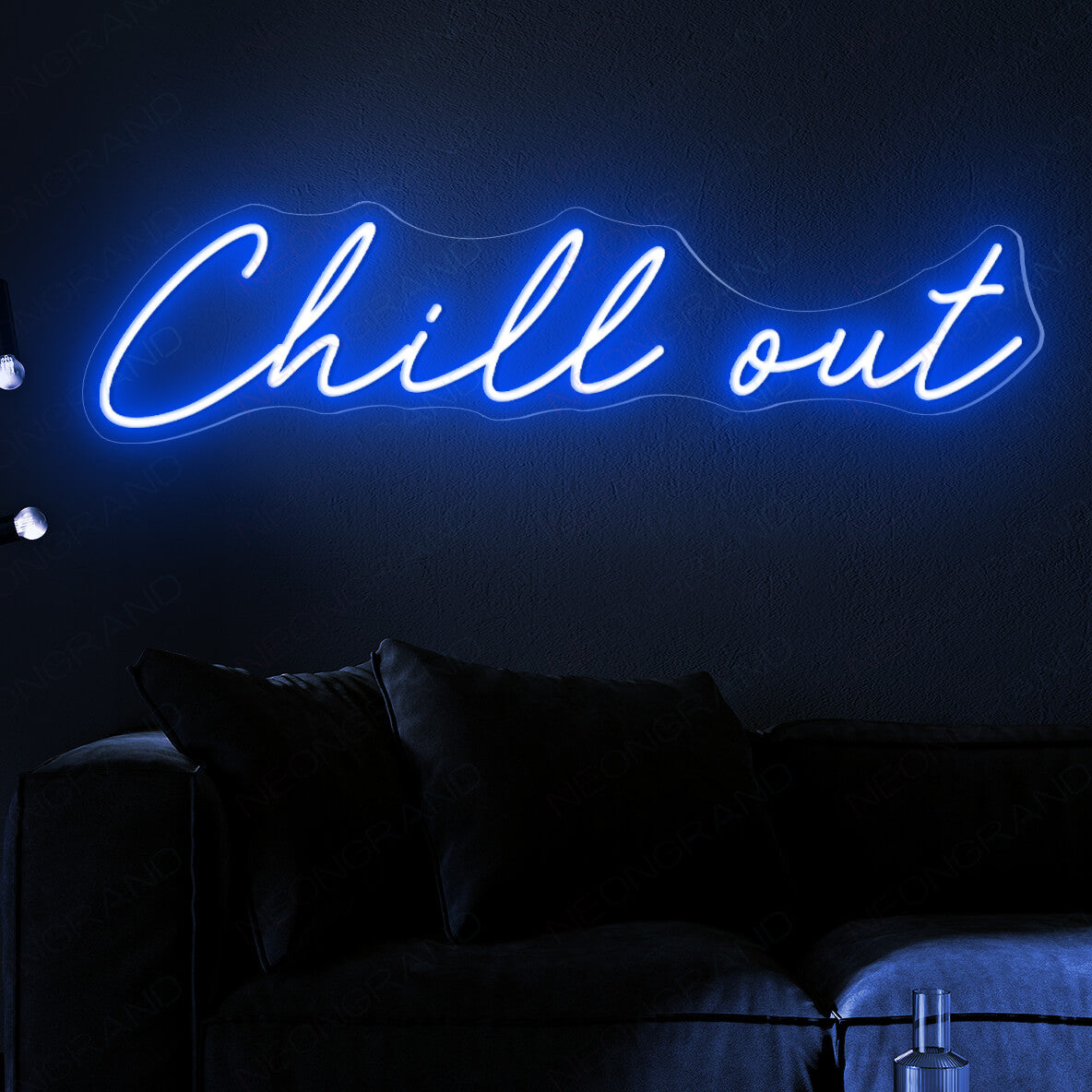 Chill Out Neon Sign Led Light blue