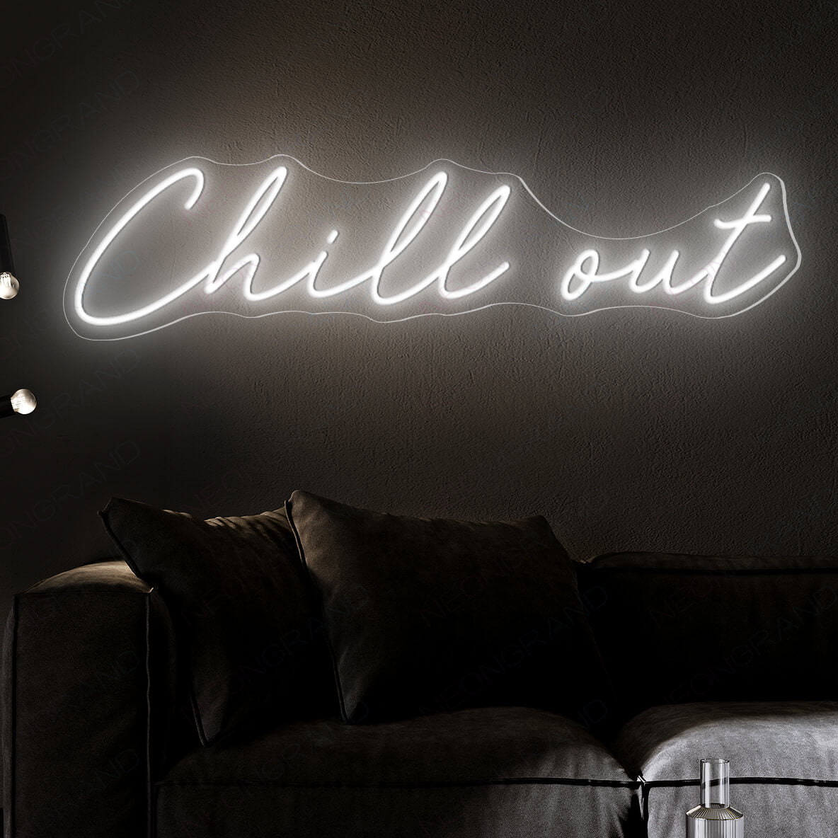 Chill Out Neon Sign Led Light white