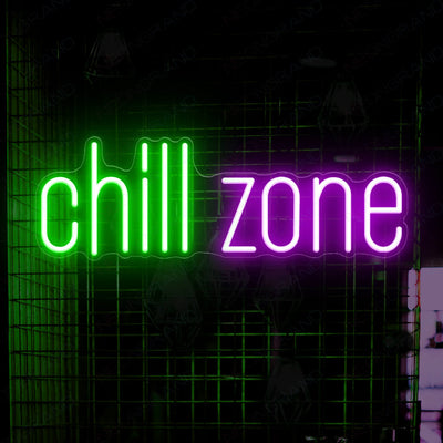 Chill Zone Neon Sign Led Chill Neon Light Sign purple