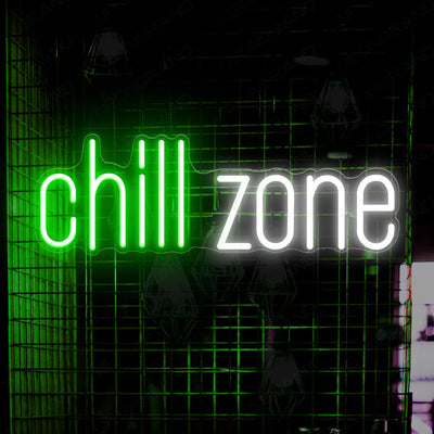 Chill Zone Neon Sign Led Chill Neon Light Sign white