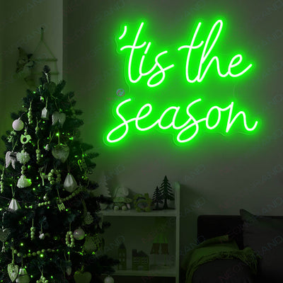Christmas Neon Sign Tis The Season Led Light wm