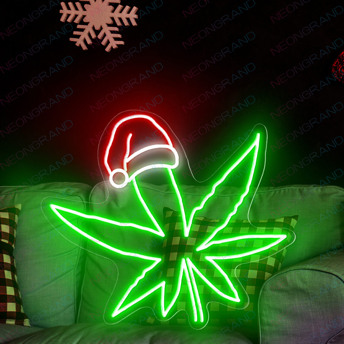 Weed Leaf Neon Sign Led Weed Christmas Lights